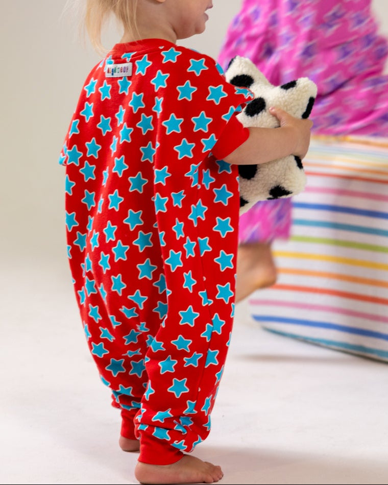 The Starz Romper - Red/Blue