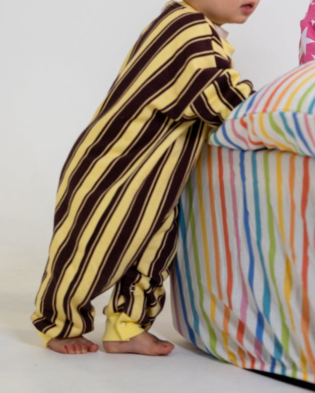 Banana Stripe Romper