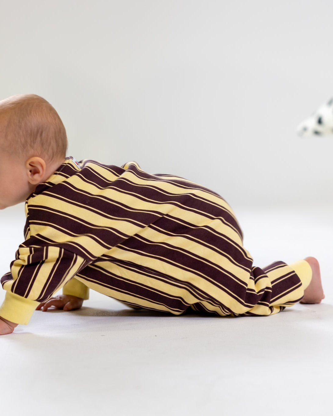 Banana Stripe Romper