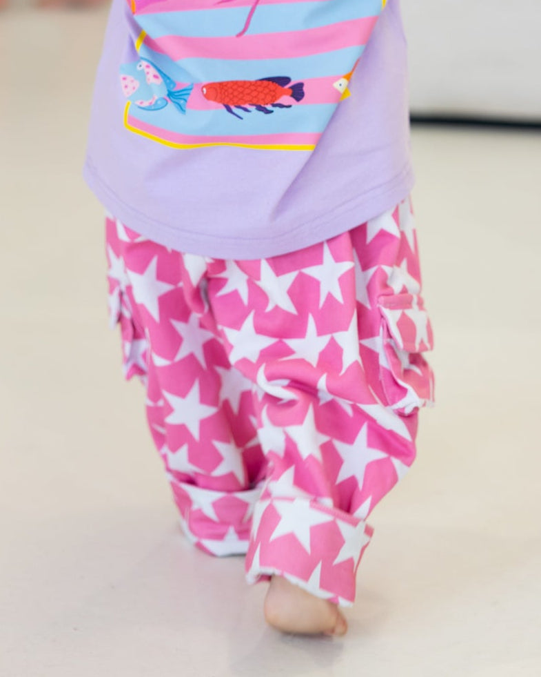 The Starz Pant - Pink/White