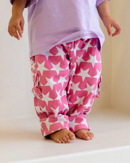 The Starz Pant - Pink/White