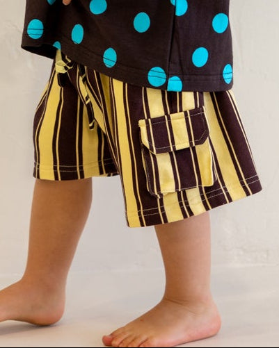 Banana Stripe Short