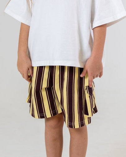 Banana Stripe Short