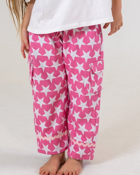 The Starz Pant - Pink/White