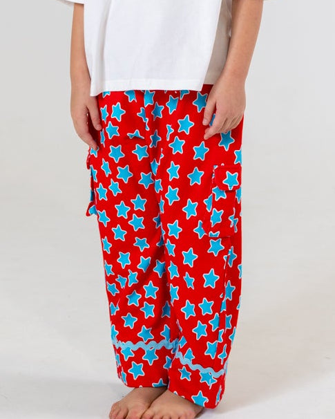 The Starz Pant - Red/Blue